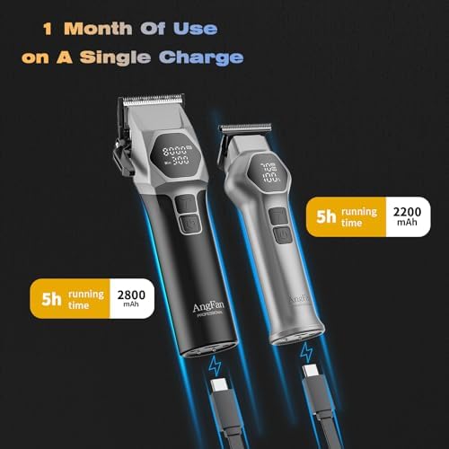 Professional hair clipper side profile highlighting the adjustable taper lever for blending and fading hair