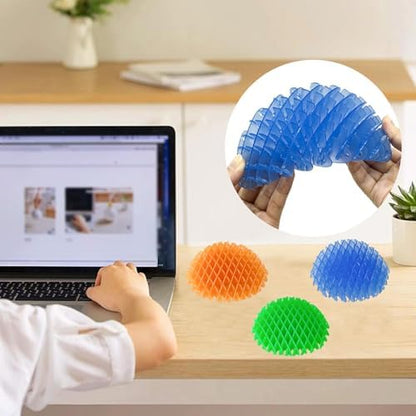 An educational display of the eight pack fidget kit showing diverse creative shapes.