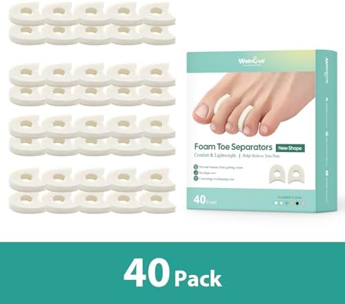 Welnove 40 count pack packaging for imported foot care products.