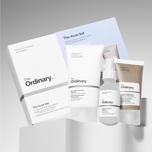 Three product set for congested and acne-prone skin daily care