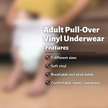Latex free protective underwear cover designed for overnight bedwetting defense