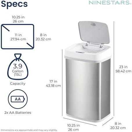 Ninestars infrared sensor diaper pail in nursery setting