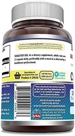 Amazing Formulas Citicoline 250 Milligrams dietary supplement supplement facts label showing non-GMO features.