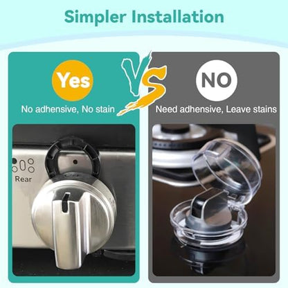 Close up of Axfvd heat resistant gas stove lock