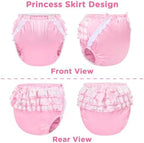 LittleForBig pink satin diaper cover bow decorations