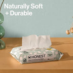 The Honest Company 100% Pure Organic Cotton Dry Wipes, Hypoallergenic, Multi-Use, Baby Facial Cloths, 192 Count - Image 5