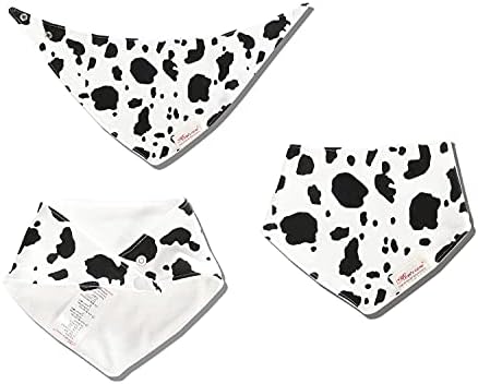JN&LULU organic cotton baby drool bibs with snap closures