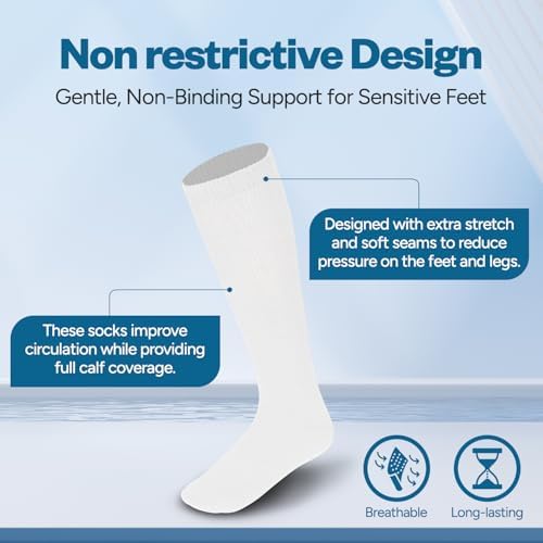 Debra Weitzner over the calf socks for circulatory support