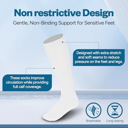 Debra Weitzner over the calf socks for circulatory support