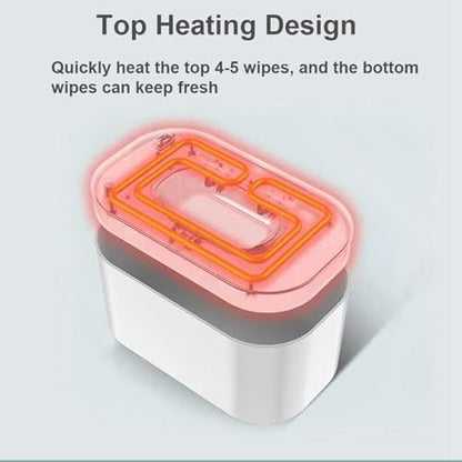 Cocoarm baby wipe heater showing digital temperature control