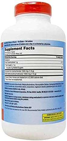 Kirkland Signature Extra Strength Glucosamine Hci 1500Mg, With Msm 1500 Mg, Pack of 375-Count Tablets - Image 6