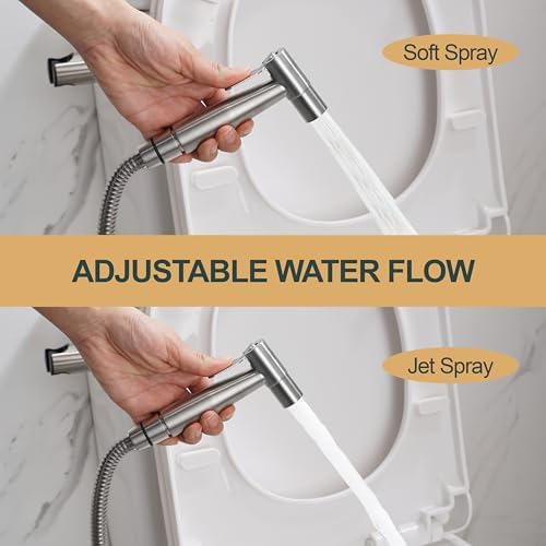 Stainless steel handheld shattaf jet spray for toilet