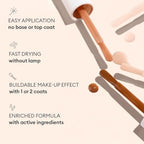 Manucurist Active Smooth 00 application on natural bare fingernails