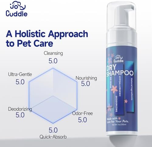 Joycuddle pet dry bath formula back label instructions and benefits