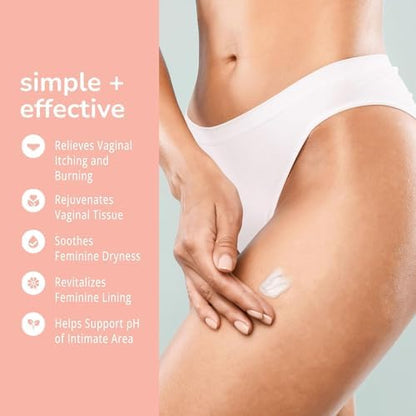Lubracil topical vulva cream texture showing fast-absorbing non-greasy formula.