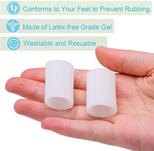 Packaging of 10 count Povihome toe protectors for foot health