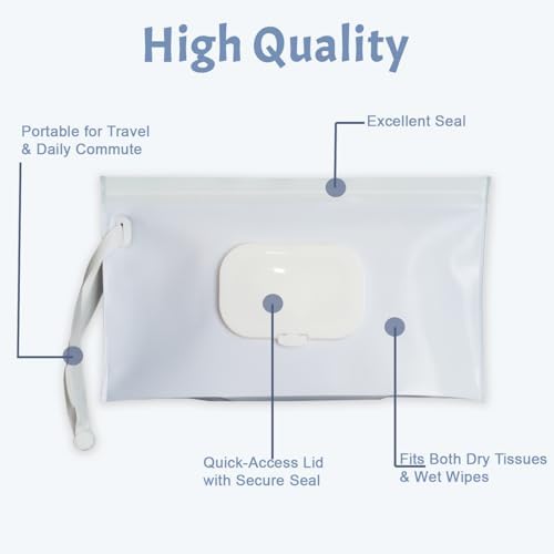 Babyvera portable wet wipes dispenser showing flip top lid