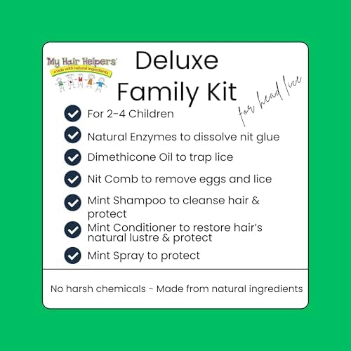 Natural enzyme mousse for dissolving nit glue during head lice treatment.