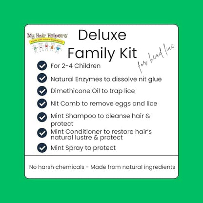 Natural enzyme mousse for dissolving nit glue during head lice treatment.