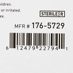 USA imported McKesson adhesive remover wipes box showing product specifications and count.