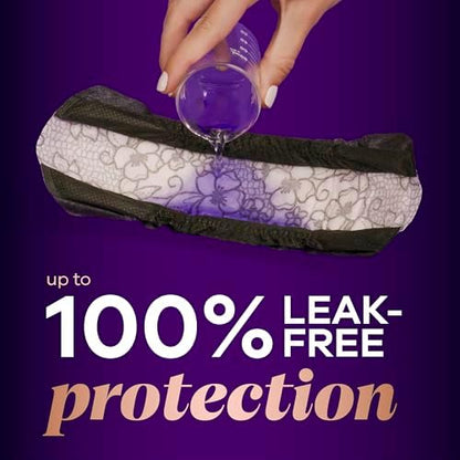 Premium USA sourced bladder weakness pads showing the rapid dry core technology details