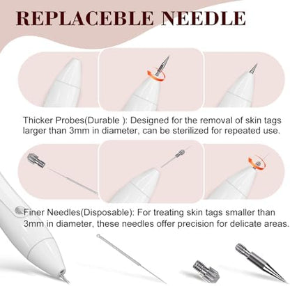 Handheld view of the lightweight Breaspec wart removal device for home use.