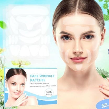 LadPemo anti wrinkle face tape patches for smooth skin application on forehead creases.