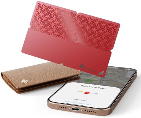 Bfadeha smart card tracker inside a leather wallet