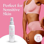 Kushae 4 ounce unscented feminine deodorant spray for sensitive skin care