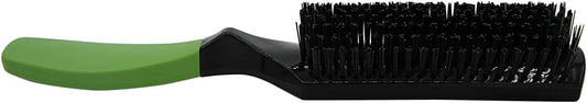 BioMane Mane and Tail Brush for horses front view green handle