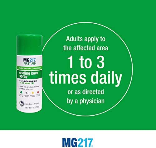 MG217 imported first aid cooling spray for Indian household emergency kits.