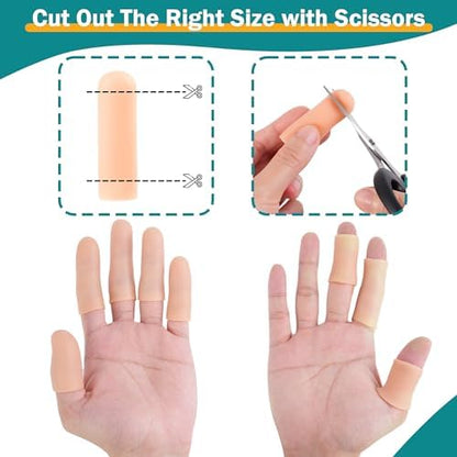 MoHern thumb guards showing two different custom sizes side by side