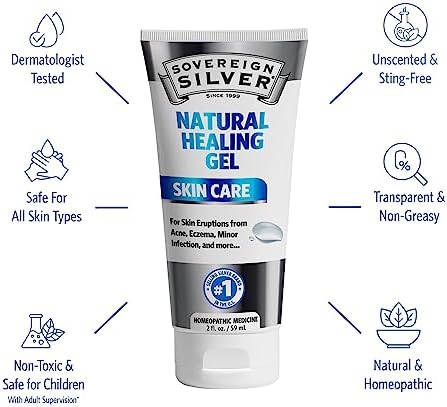 Sovereign Silver 2 Fluid Ounce tube showing homeopathic medicine facts.