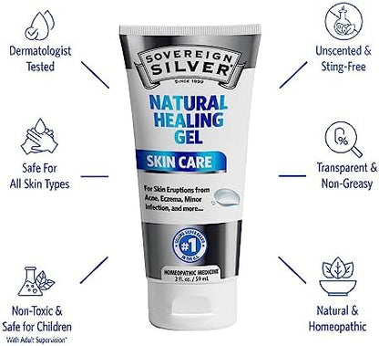 Sovereign Silver 2 Fluid Ounce tube showing homeopathic medicine facts.