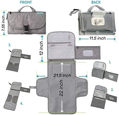 Close up of Kopi Baby portable changing mat material