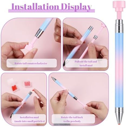 Side profile of Facejewel wax pencil for nail art