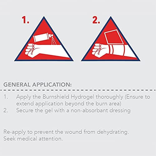 Authentic Burnshield imported emergency medical spray for cooling heat relief.