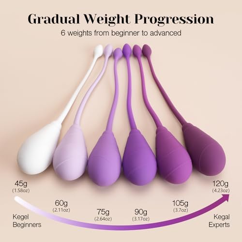 Premium medical-grade silicone pelvic floor trainer balls in storage box.