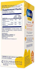 Enfamil vitamin A C and D drops box and bottle layout