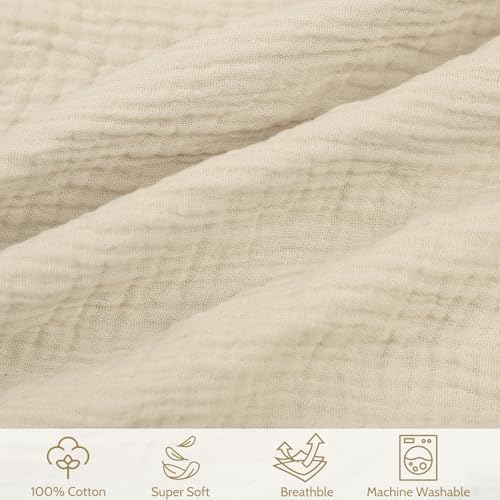 Swesen breastfeeding pillow slipcover showing soft muslin texture