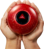 Close up of the answer window on the anniversary Magic 8 Ball
