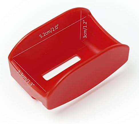 Two pack of red Easicozi buckle guards with emergency keys