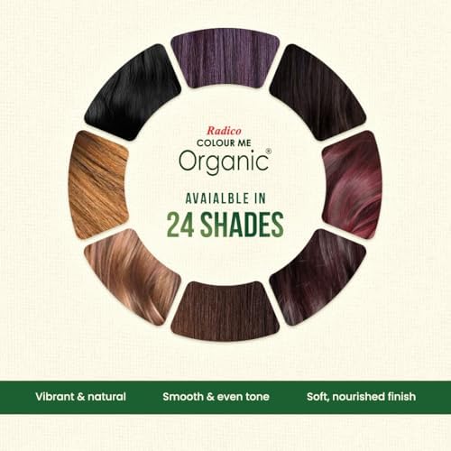 Radico Colour Me Organic Soft Black box texture and design details