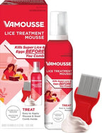 Vamousse non-toxic lice killer with reusable steel comb
