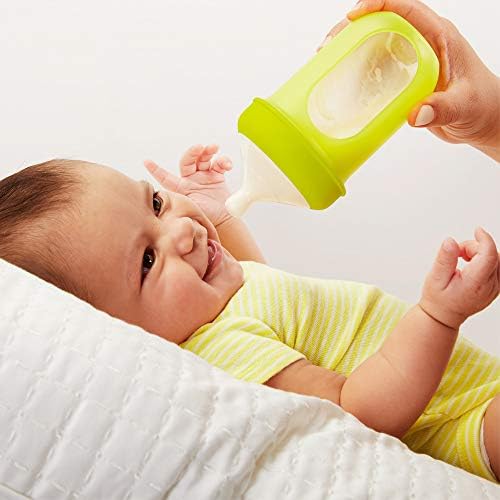 Three count pack of Boon Nursh silicone nipples for infants