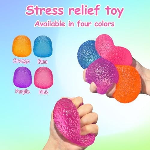 AuraGlaze pink sensory toy displayed on an office desk setting