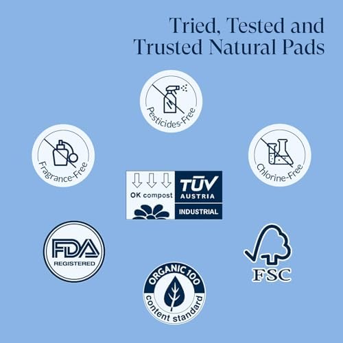 Authentic USA imported organic cotton feminine pads on Rudra Retails.