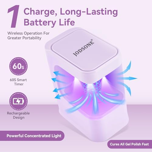 Rechargeable 1500mAh battery mini nail lamp for home DIY manicure styling