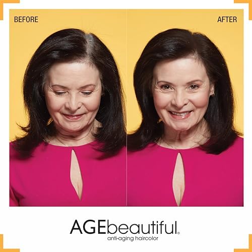 Age Beautiful light brown hair color spray bottle