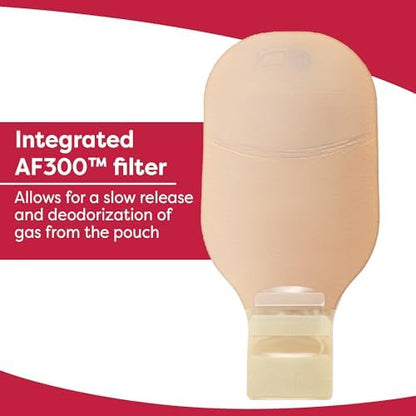 Hollister 8958 one-piece soft convex pouch side profile highlighting the low-profile discreet design.